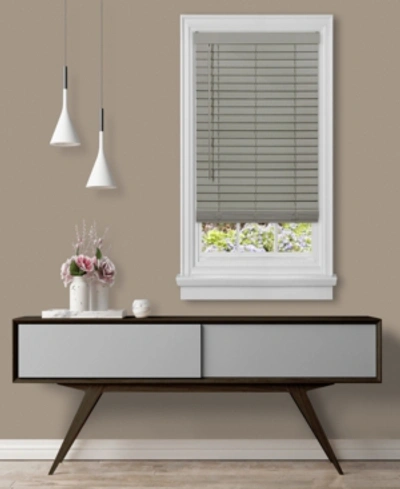 Achim Gii Madera Falsacordless Faux-wood 2" Plantation Blind, 33" X 64" In Grey