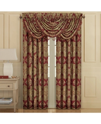 J Queen New York Maribella Window Panel Bedding In Crimson