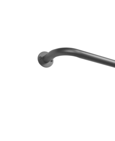 Exclusive Home Holden Wrap Around 1" Curtain Rod, 36"-72" In Grey