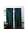 EXCLUSIVE HOME CURTAINS VELVET HEAVYWEIGHT PINCH PLEAT CURTAIN PANEL PAIR, 27" X 84"