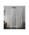 Exclusive Home Curtains Velvet Heavyweight Pinch Pleat Curtain Panel Pair, 27" X 108" In White