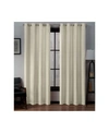 Exclusive Home Curtains Loha Linen Grommet Top Curtain Panel Pair, 54" X 96" In Ivory