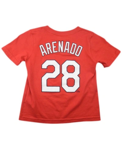 Nike Kids' St. Louis Cardinals Youth Name And Number Player T-shirt Nolan Arenado In Red