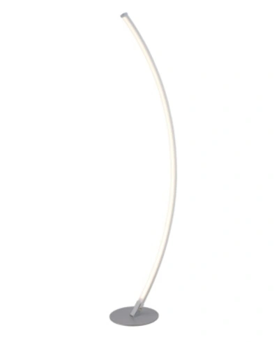 Lite Source Monita Floor Lamp In Brushed Nickel