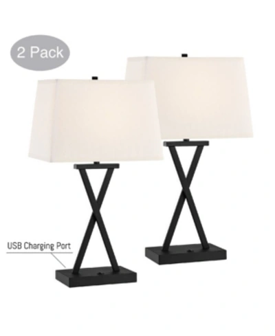 Lite Source Maisie Table Lamp, Set Of 2 In Black