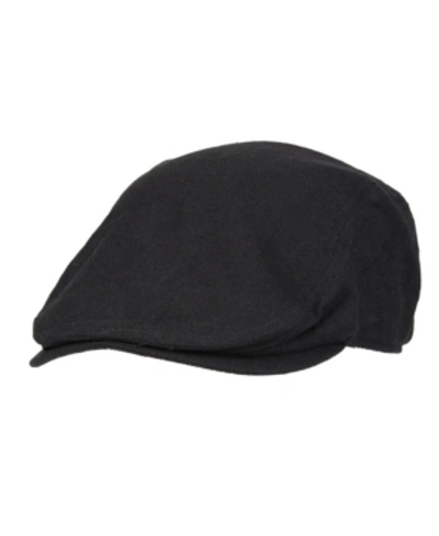 Levi's Men's Oil Cloth Classic Ivy Hat With Flannel Band In Black