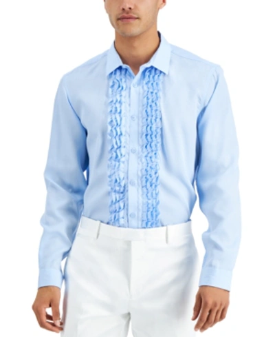 Inc International Concepts Men's Ruffled Tuxedo Shirt, Created For