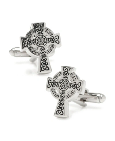 Cufflinks, Inc Men's Celtic Cross Cufflinks In Silver