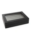 Ox & Bull Trading Co. Men's Onyx Cufflinks Collector's Case In Black