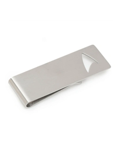 Star Trek Men's Cutout Delta Shield Money Clip In Silver-tone