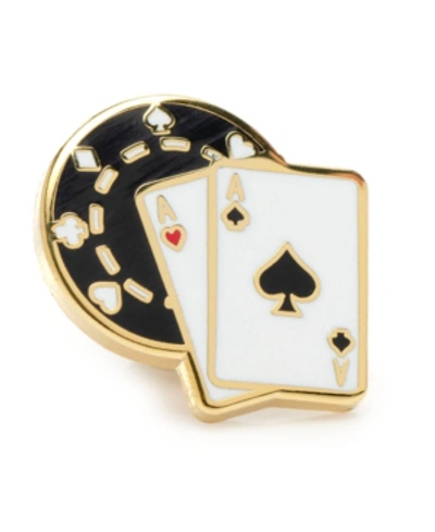 Cufflinks, Inc Men's Poker Lapel Pin In White