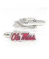 Ncaa Men's Ole Miss University Rebels Cufflinks In Red