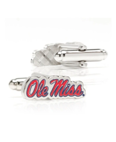 Ncaa Men's Ole Miss University Rebels Cufflinks In Red