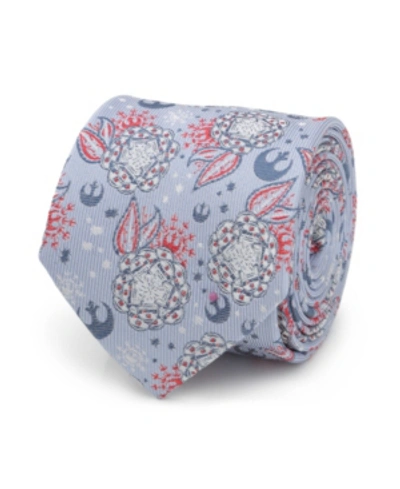Star Wars Men's Floral Icons Tie In Blue