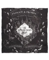 Harry Potter Men's Marauder's Map Pocket Square In Black