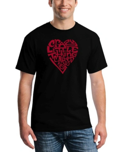 La Pop Art Men's Premium Blend Word Art Crazy Little Thing Called Love T-shirt In Black