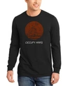 La Pop Art Men's Occupy Mars Word Art Long Sleeve T-shirt In Black