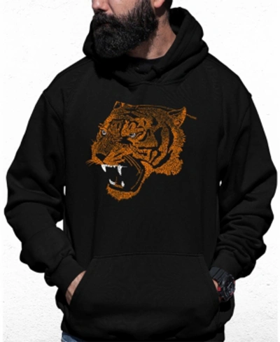 La Pop Art Men's Beast Mode Word Art Hooded Sweatshirt In Black