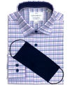 CONSTRUCT CON. STRUCT MEN'S SLIM-FIT PERFORMANCE STRETCH FINE PLAID DRESS SHIRT, CREATED FOR MACY'S "FREE FACE