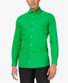 OPPOSUITS OPPOSUITS MEN'S EVERGREEN SOLID COLOR SHIRT