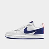 Nike Big Kids' Court Borough Low 2 Casual Shoes In White/deep Royal-university Red
