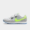 Nike Boys' Little Kids' Md Valiant Hook-and-loop Casual Shoes In Grey Fog/volt-game Royal-white