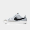 Nike Little Kids' Blazer Low '77 Casual Shoes In White/black-total Orange