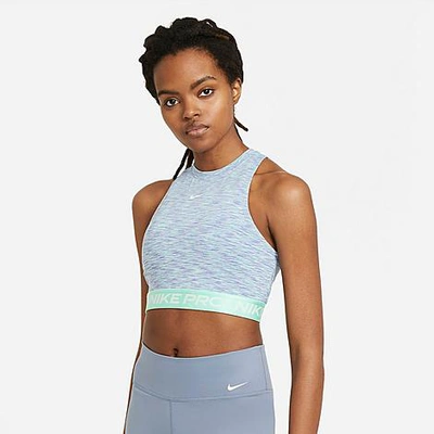 Nike Women's Space-dyed Cropped Tank Top In Grey