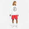 Nike Men's Sportswear Club Fleece Cargo Shorts In University Red/university Red/white
