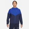 Nike Men's Windrunner Running Jacket In Game Royal/obsidian/reflective Silver