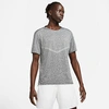 Nike Men's Rise 365 Dri-fit Short-sleeve Running Top In Black/black/heather/reflective Silver