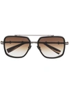 Balmain Officier Pilot-frame Sunglasses In Brown