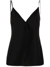 Givenchy Chain-embellished Twill Camisole In 黑色