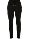 Madison.maison Side-stripe Track Pants In 黑色