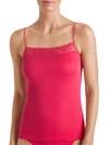 Hanro Moments Spaghetti Camisole In Geranium