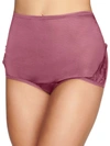Vanity Fair Perfectly Yours Lace Nouveau Nylon Brief Underwear 13001, Extended Sizes Available In Lovers Knot