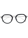 Thom Browne Round Frame Glasses In 03