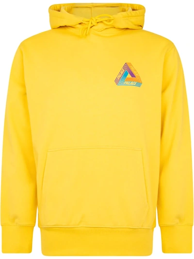 Palace Tri-ferg Hoodie In Yellow