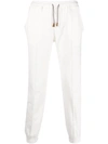 Eleventy Welt-pocket Track Pants In Weiss