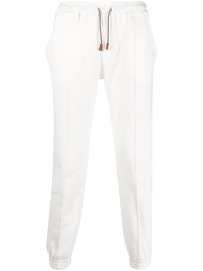 Eleventy Welt-pocket Track Pants In Weiss