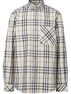 BURBERRY BUTTON-DOWN SIGNATURE CHECK SHIRT