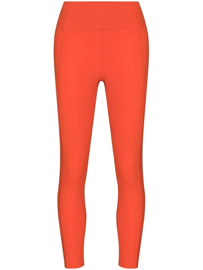 Girlfriend Collective High-rise Compressive Leggings In Orange