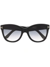 TOM FORD WALLACE CAT-EYE SUNGLASSES