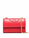 Tory Burch Small Fleming Convertible Shoulder Bag In Rot