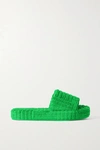 Bottega Veneta 35mm Resort Terrycloth Slides In Green