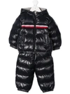 MONCLER STRIPED TAPE DOWN ROMPER