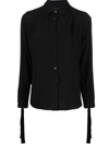 Philipp Plein Button-down Silk Shirt In Schwarz
