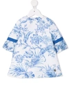 dressing gownRTO CAVALLI JUNIOR BOTANIC-PRINT T-SHIRT DRESS