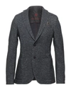 Manuel Ritz Suit Jackets In Dark Blue