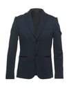Grey Daniele Alessandrini Suit Jackets In Dark Blue